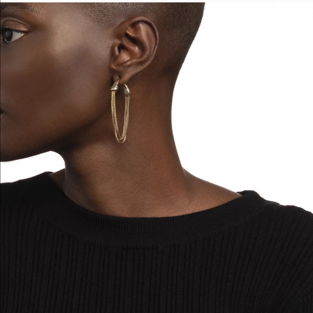 Alexis bittar gold earrings